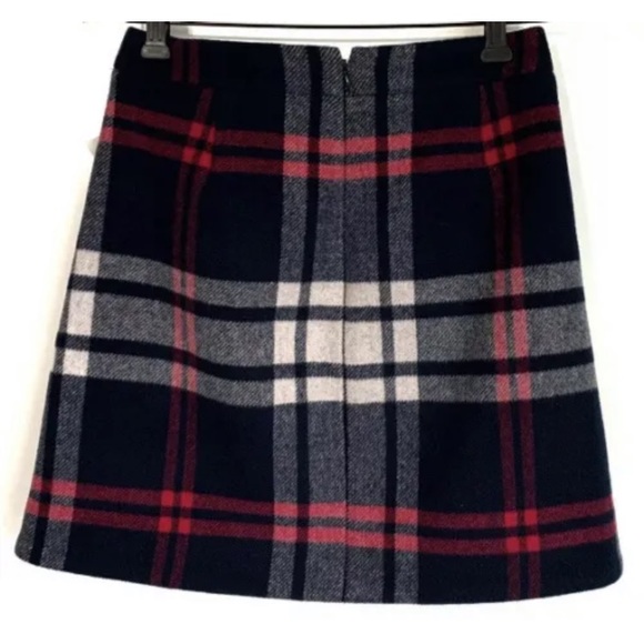 Women’s plaid skirt short blue new JCREW - Picture 2 of 9